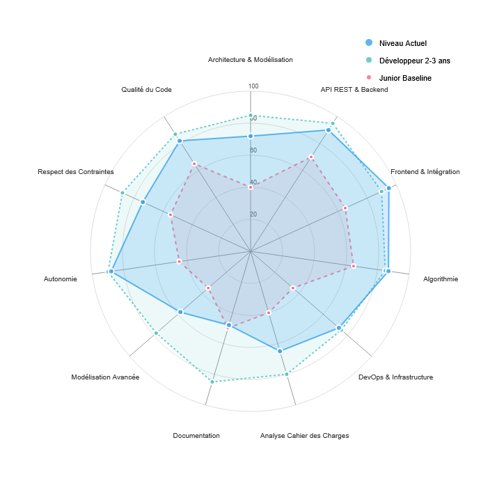 Radar Chart des Compétences